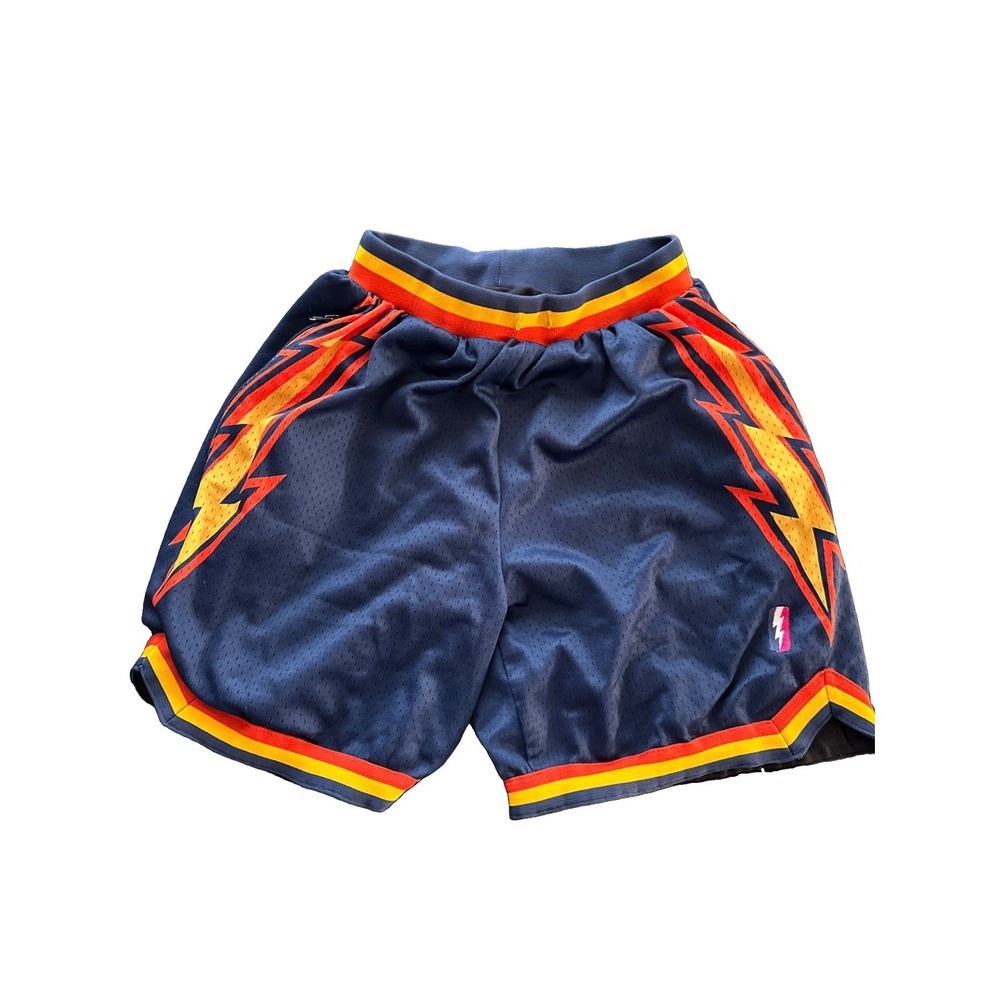 Collect & Select Swingman Shorts Golden State Warriors Navy Orange Size Medium